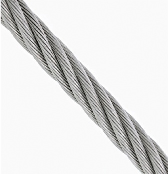 6x19+FC galvanized steel wire rope/cable